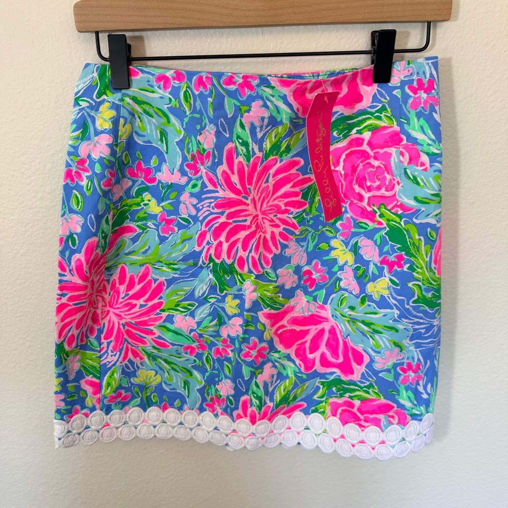 NWT LILLY PULITZER Izzy Skirt in Zanzibar Blue